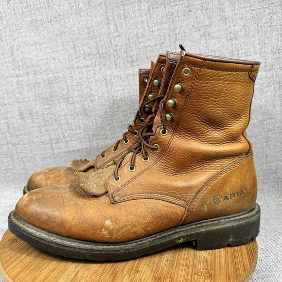 Ariat Cascade Boots Men\'s 12 D Lace Up Work Leather Western main image 8